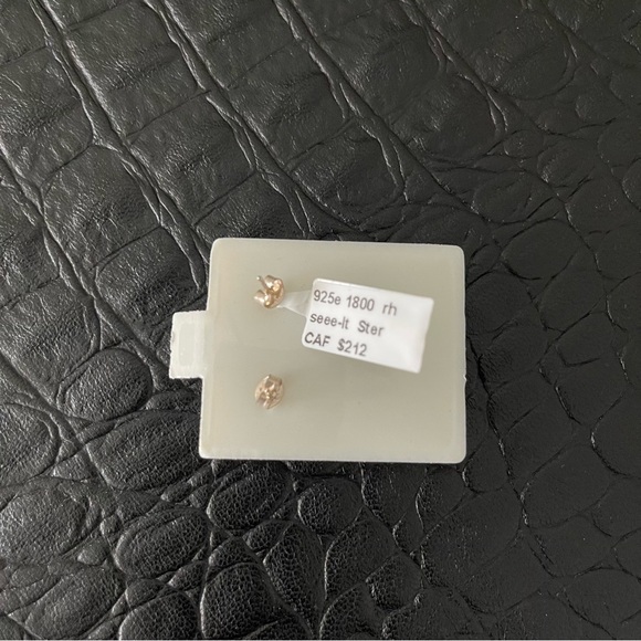 Sterling silver 925 Rhodolite Garnet Earrings - Picture 6 of 7